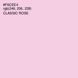 #F6CEE4 - Classic Rose Color Image